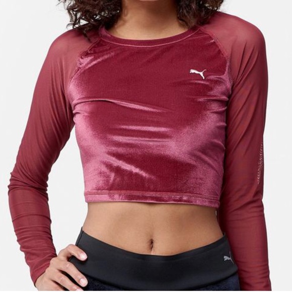 puma velvet crop